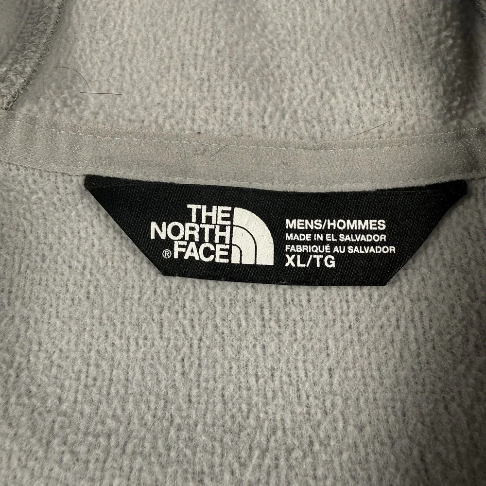 The North Face Canyonlands Fleece Jacket XL Men Gray Hooded Gorpcore Orange trim